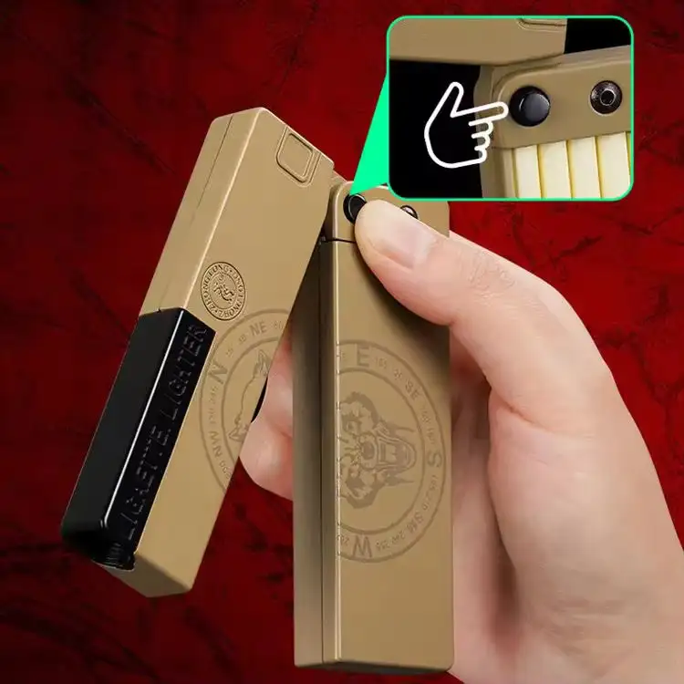 Foldable Jet Flame Lighter with  Case Box