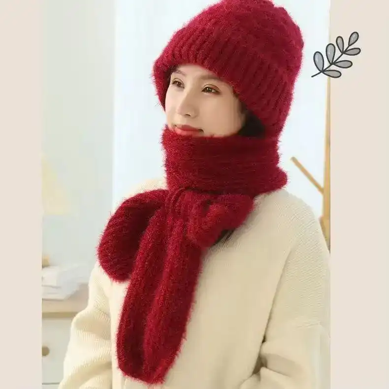 Winter Protection Windproof Cap with Scarf
